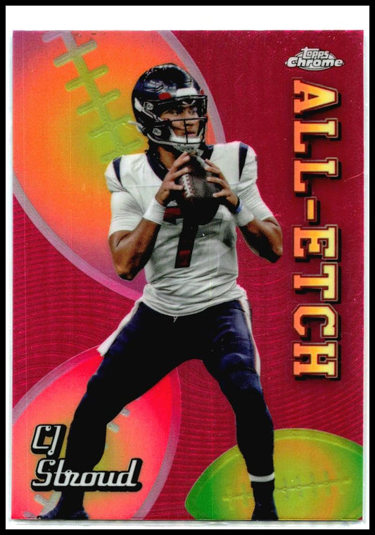 2024 Topps Chrome Chrome All-Etch Pink Refractor #CAE-CS CJ Stroud Texans
