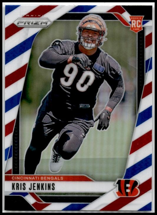2024 Panini Prizm Red White and Blue #364 Kris Jenkins Rookie Cincinnati Bengals