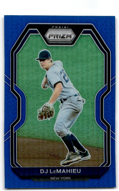 2021 Panini Prizm Blue DJ LeMahieu New York Yankees #22