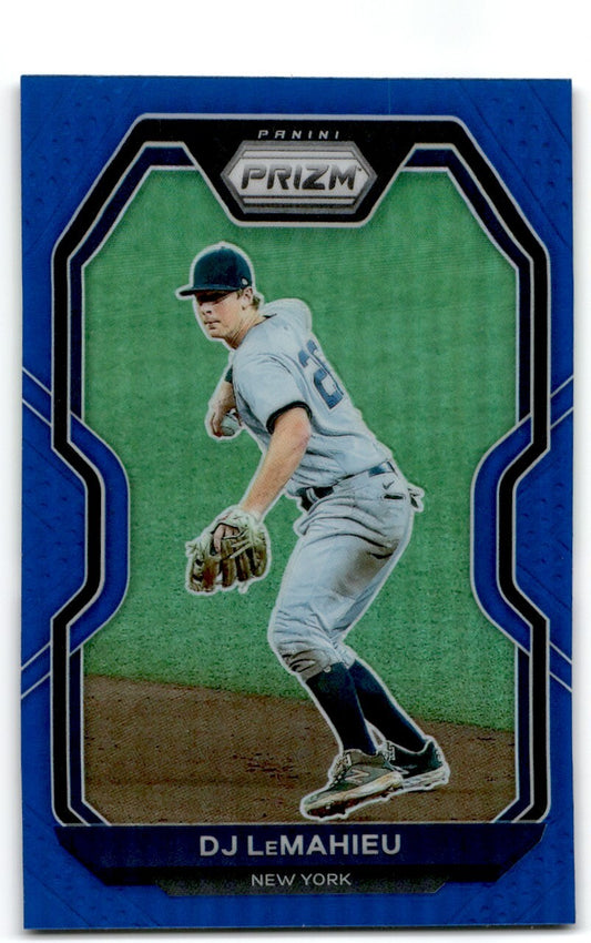 2021 Panini Prizm Blue DJ LeMahieu New York Yankees #22