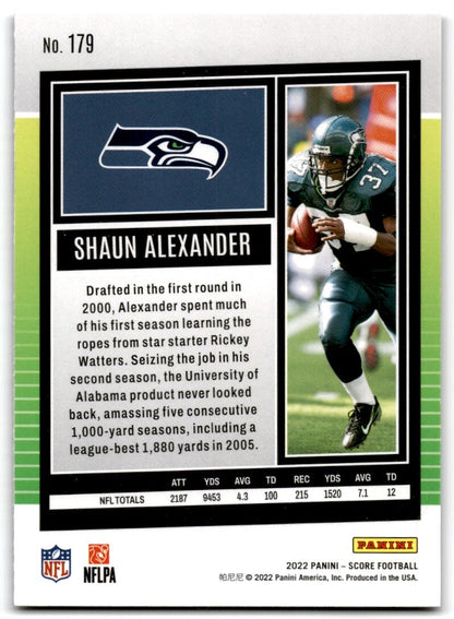 2022 Score Shaun Alexander Seattle Seahawks #179