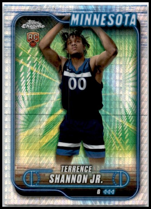 2024-25 Topps Chrome Prism Refractor #105 Terrence Shannon Jr. Rookie Minnesota