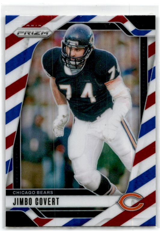 2024 Panini Prizm Red White and Blue #53 Jimbo Covert Chicago Bears