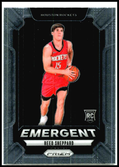 2024-25 Panini Prizm Emergent #26 Reed Sheppard Houston Rockets