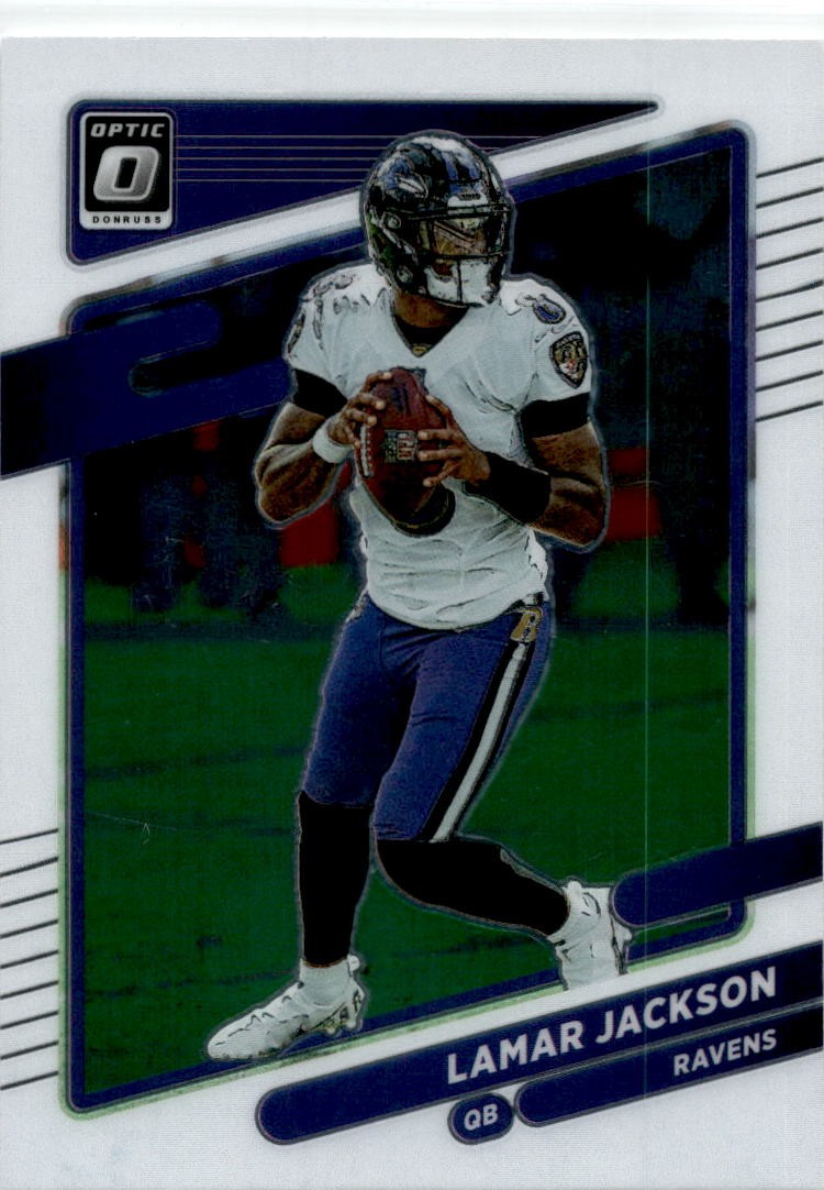2021 Donruss Optic #128 Lamar Jackson Baltimore Ravens