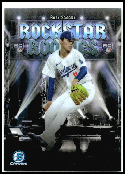 2025 Bowman Rockstar Rookies #RR-20 Roki Sasaki Los Angeles Dodgers
