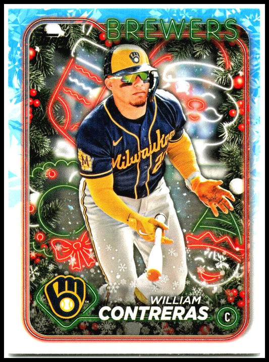 2024 Topps Holiday #H22 William Contreras Milwaukee Brewers