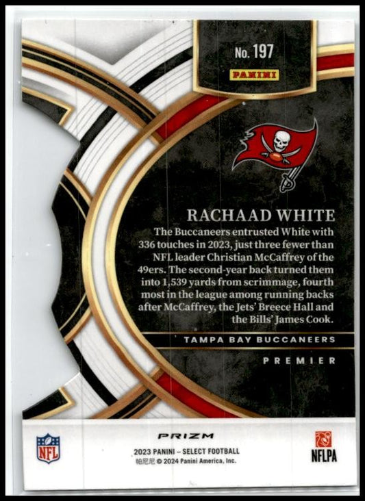 2023 Panini Select Silver Prizms Die Cuts #197 Rachaad White Rays