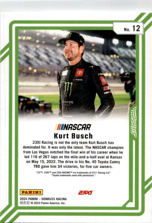 2024 Donruss  Dominators #12 Kurt Busch