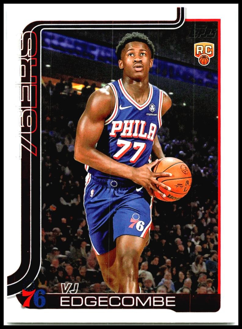 2025-26 Topps #203 VJ Edgecombe Rookie Philadelphia 76ers