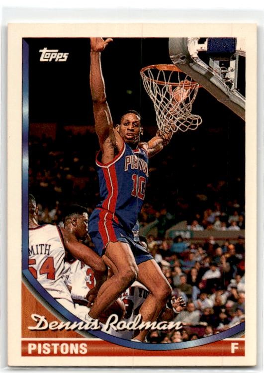 1993-94 Topps #77 Dennis Rodman Detroit Pistons