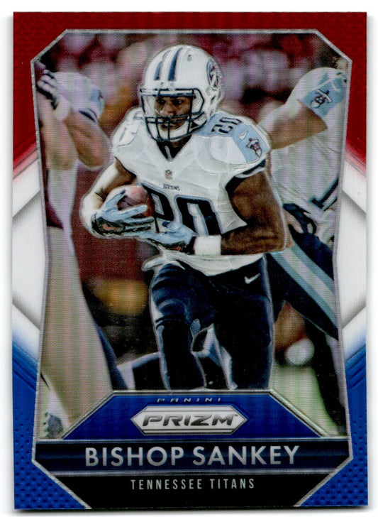 2015 Panini Prizm Red White & Blue Prizm Bishop Sankey Tennessee Titans #122
