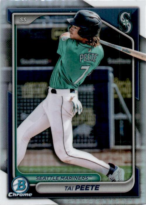 2024 Bowman Draft Chrome #BDC-194 Tai Peete Seattle Mariners