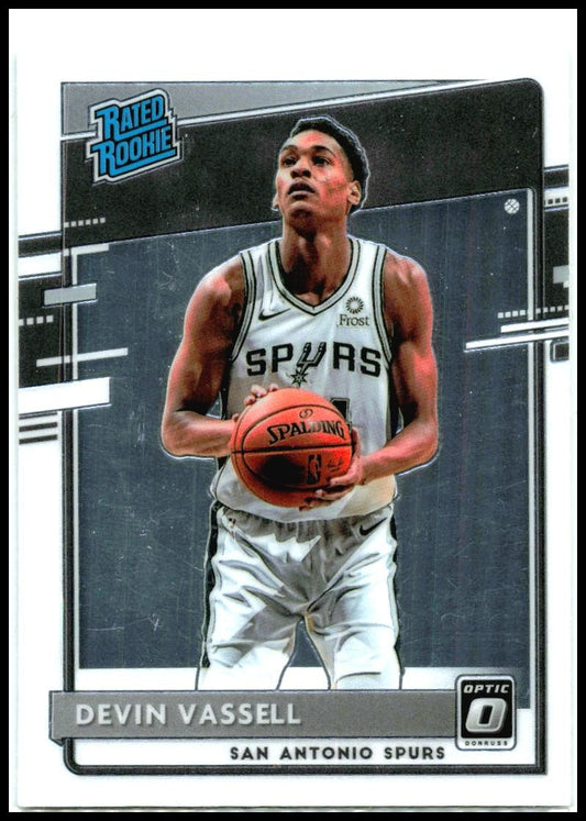 2020-21 Donruss Optic #161 Devin Vassell Rookie San Antonio Spurs