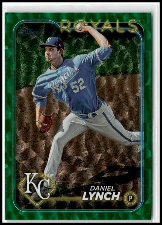 2024 Topps Green Crackle Foil #617 Daniel Lynch #/499 Kansas City Royals