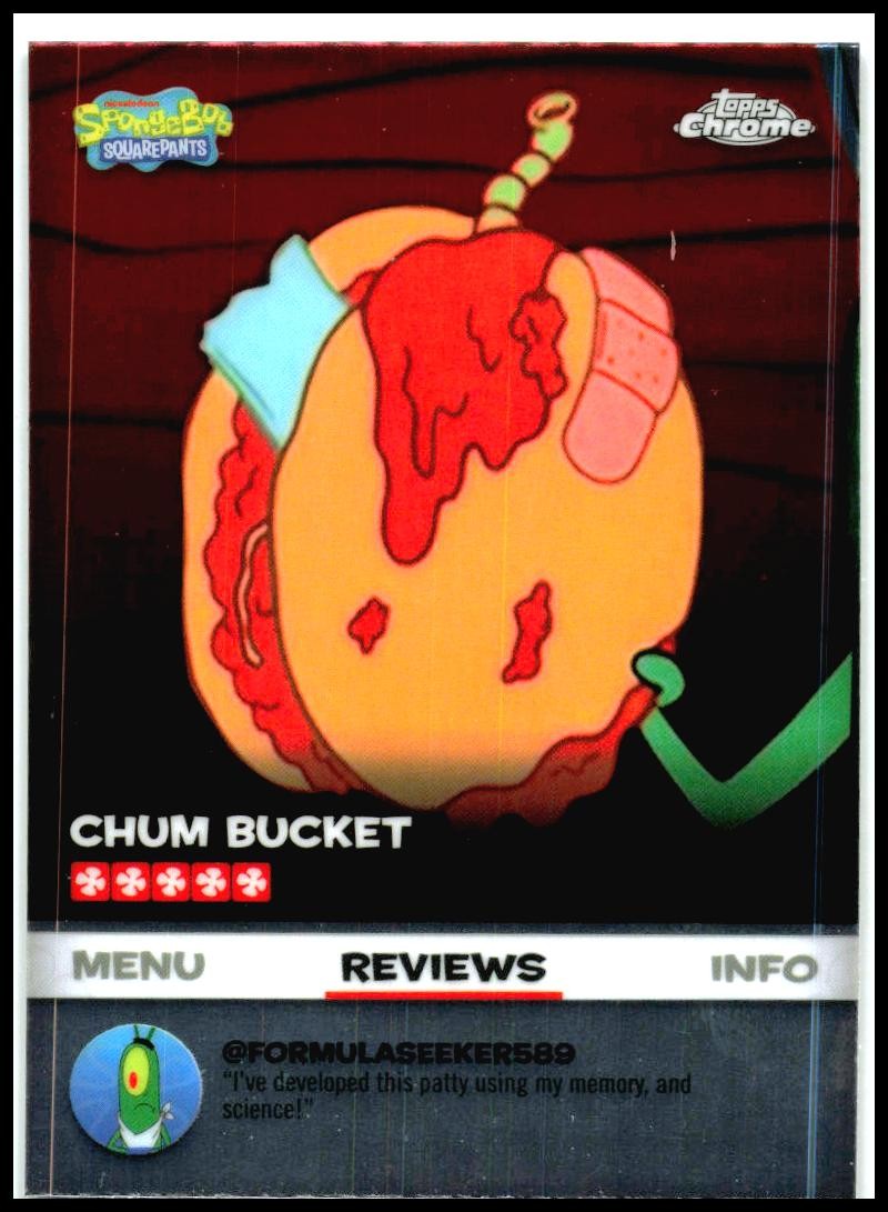2025 Topps Chrome Spongebob Squarepants Reviews #BB-7 Chum Bucket