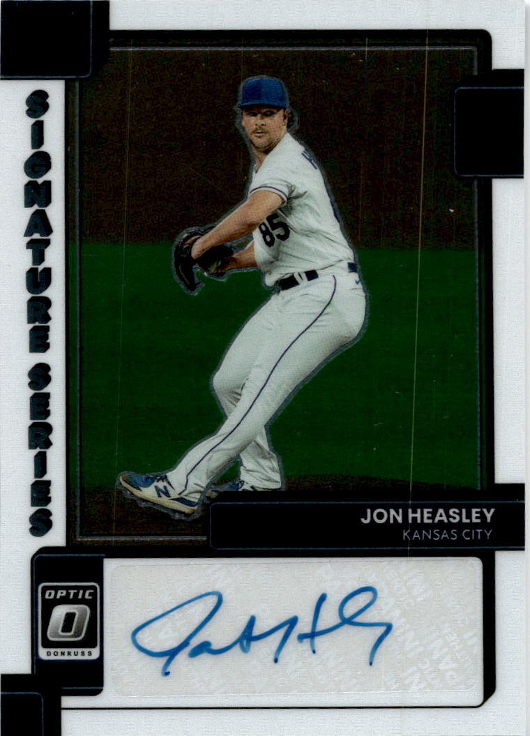 2022  Donruss Optic Signature Series #SIGS-JH Jon Heasley Kansas City Royals