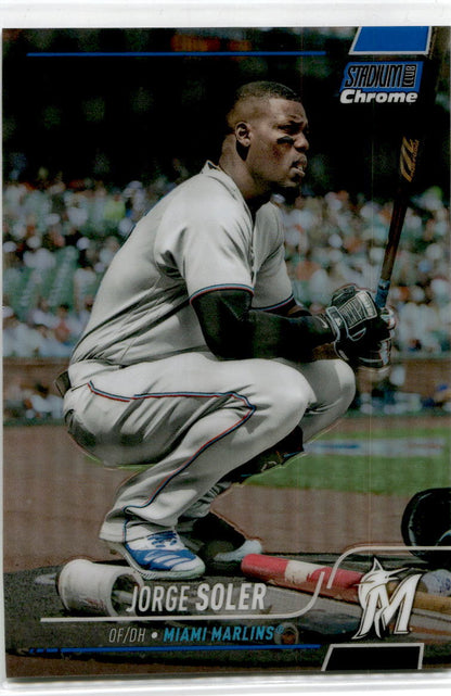 2022 Stadium Club Blue #111 Jorge Soler Miami Marlins /199