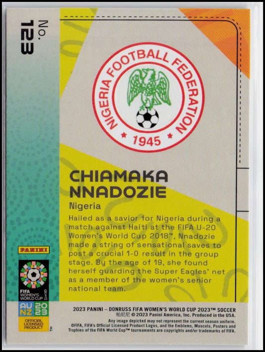2023 Donruss FIFA Women's World Cup #123 Chiamaka Nnadozie