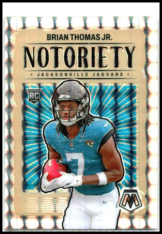 2024 Panini Mosaic Notoriety Mosaic #25 Brian Thomas Jr. Jacksonville Jaguars