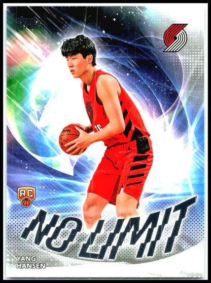 2025-26 Topps No Limit #NL-16 Yang Hansen Portland Trail Blazers
