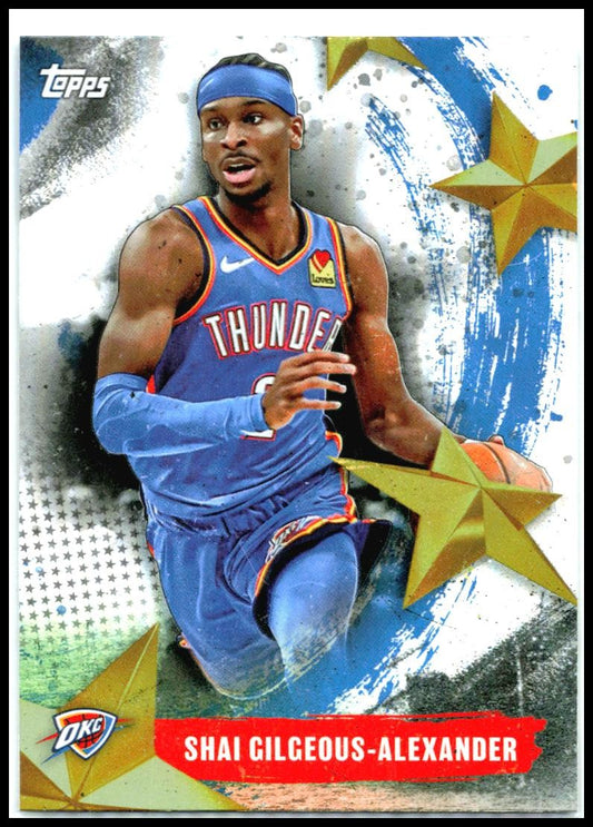 2025-26 Topps Stars of the NBA Rainbow #SA-2 Shai Gilgeous-Alexander Thunder