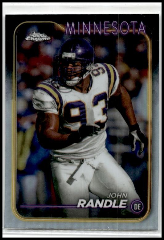 2024 Topps Chrome Refractor #114 John Randle Minnesota Vikings