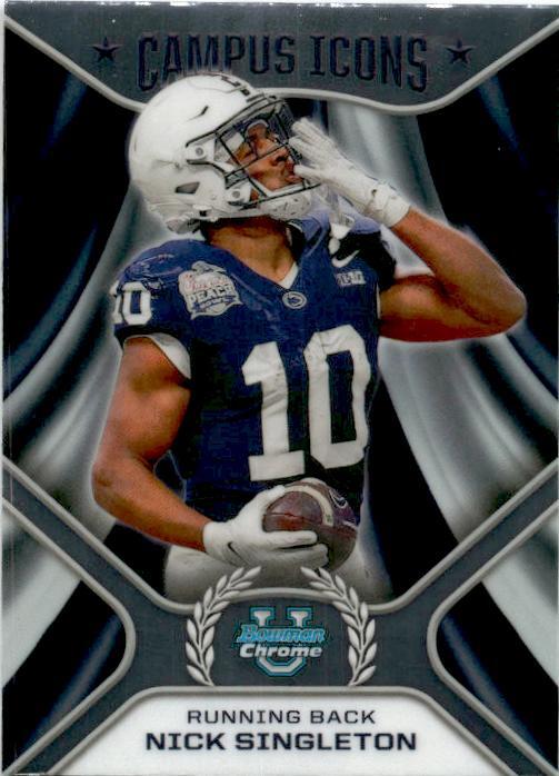 2024 Bowman University Chrome Campus Icons #CI-17 Nick Singleton Nittany Lions