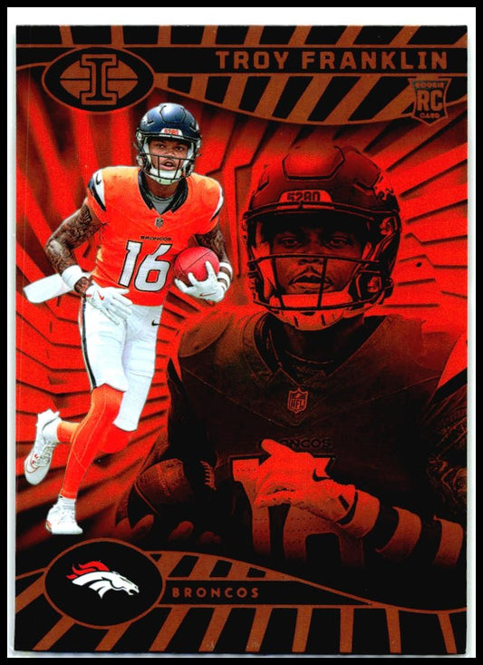 2024 Panini Illusions Orange Trophy Collection #24 Troy Franklin Denver Broncos