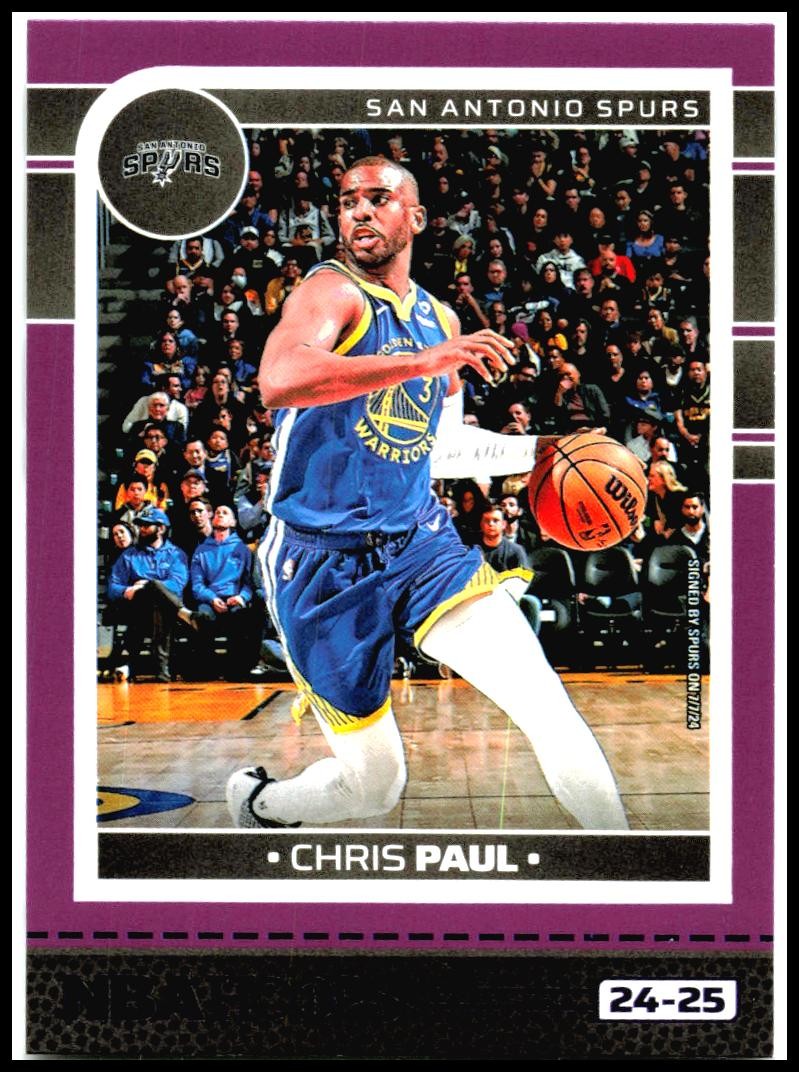 2024-25 Hoops Purple #143 Chris Paul San Antonio Spurs