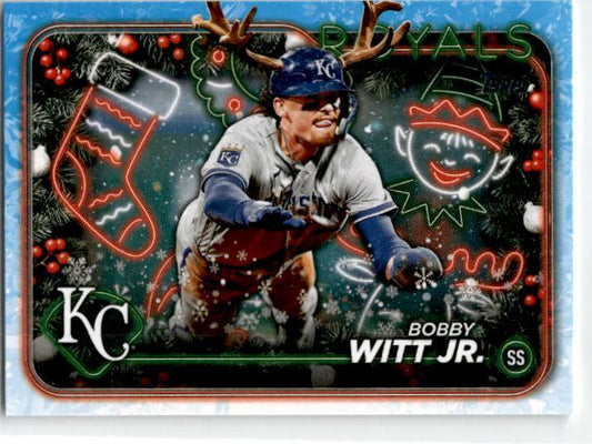 2024 Topps Holiday Antlers #H111b Bobby Witt Jr. Kansas City Royals
