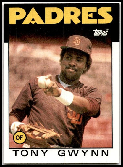 1986 Topps #10 Tony Gwynn San Diego Padres