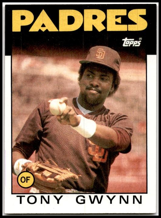 1986 Topps #10 Tony Gwynn San Diego Padres