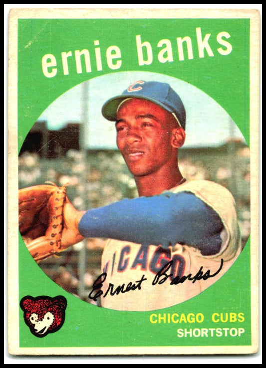 1959 Topps #350 Ernie Banks Chicago Cubs