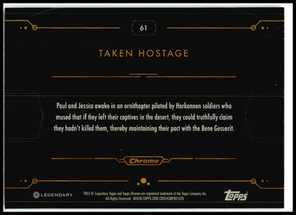 2024 Dune Chrome® - Hobby Box Prism ##61 Taken Hostage