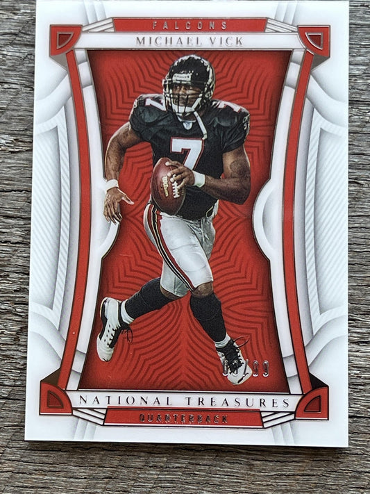 2022 Panini National Treasures #68 Michael Vick #/99 Atlanta Falcons
