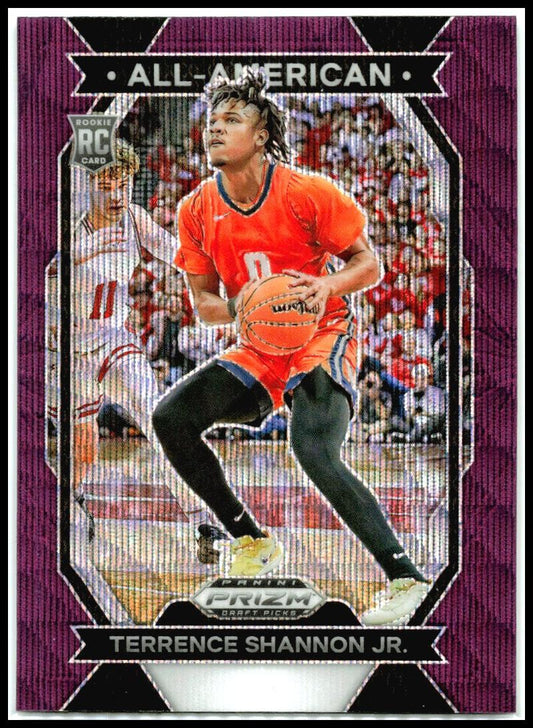 2024 Prizm Draft Picks All-American Prizms Purple Wave #24 Terrence Shannon Jr.