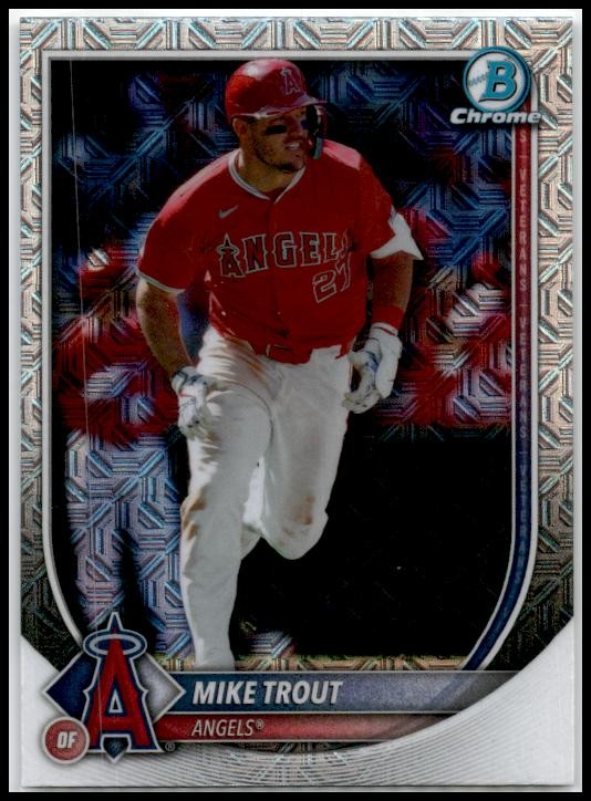 2025 Bowman Chrome Mojo #1 Mike Trout Los Angeles Angels