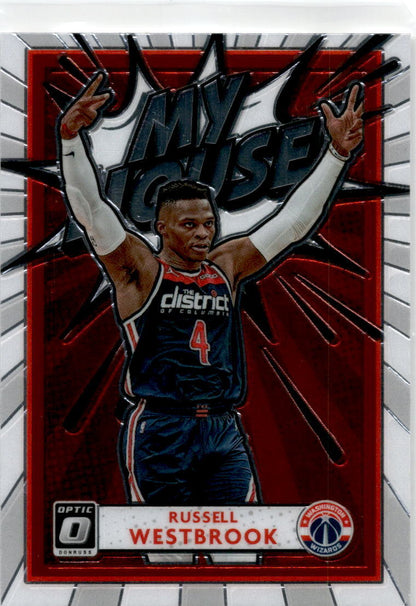 2020-21 Donruss Optic My House #14 Russell Westbrook Washington Wizards