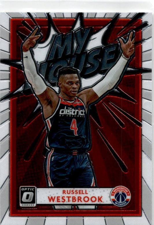 2020-21 Donruss Optic My House #14 Russell Westbrook Washington Wizards