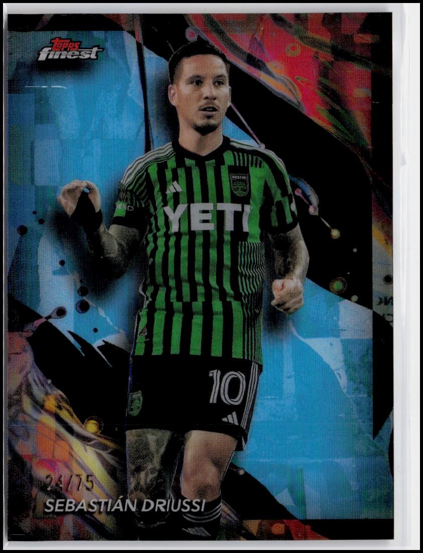 2024 Finest MLS #163 Sebastián Driussi Aqua Refractor #/75