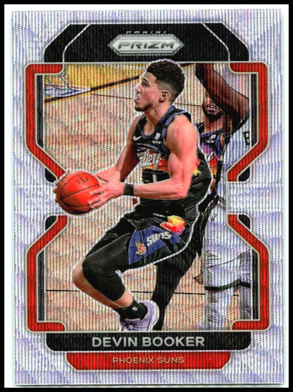 2021-22 Panini Prizm Silver Wave #203 Devin Booker Phoenix Suns