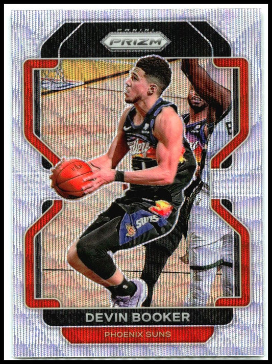2021-22 Panini Prizm Silver Wave #203 Devin Booker Phoenix Suns