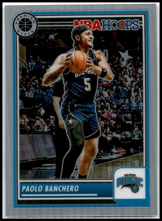 2023-24 Hoops Premium Stock Silver Prizm #182 Paolo Banchero Orlando Magic