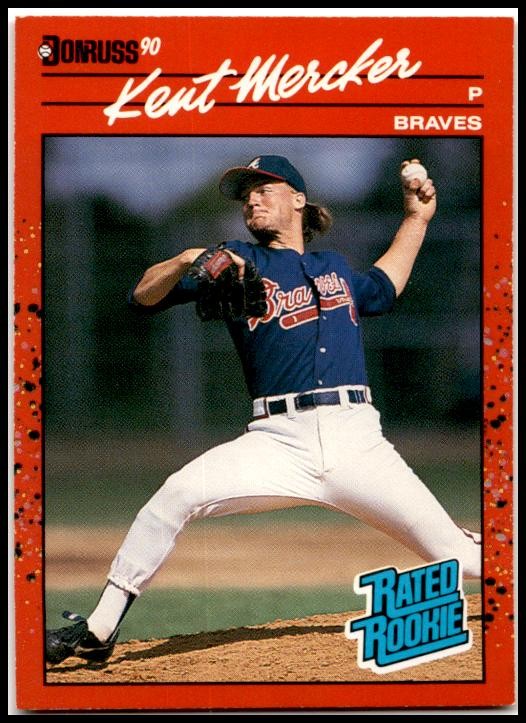1990 Donruss #31c Kent Mercker Rookie Atlanta Braves
