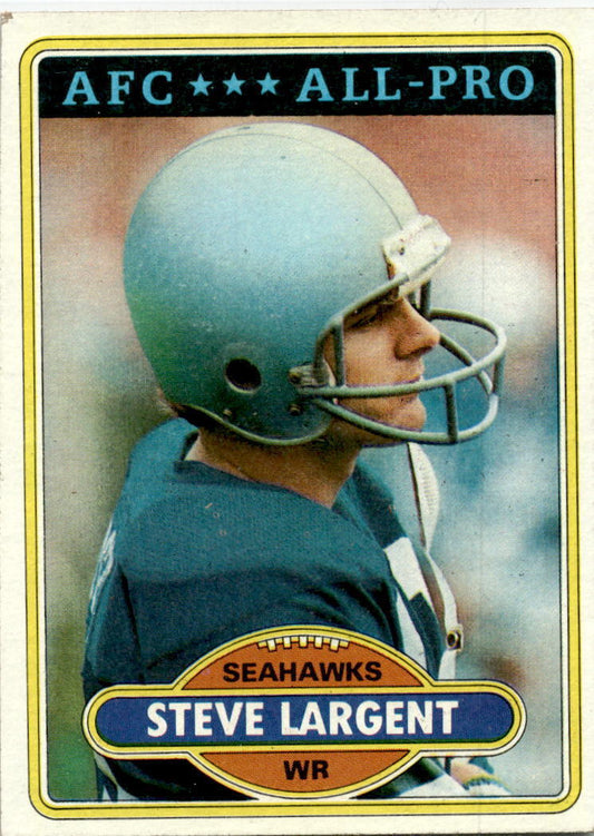 1980 Topps #450 Steve Largent Seattle Seahawks