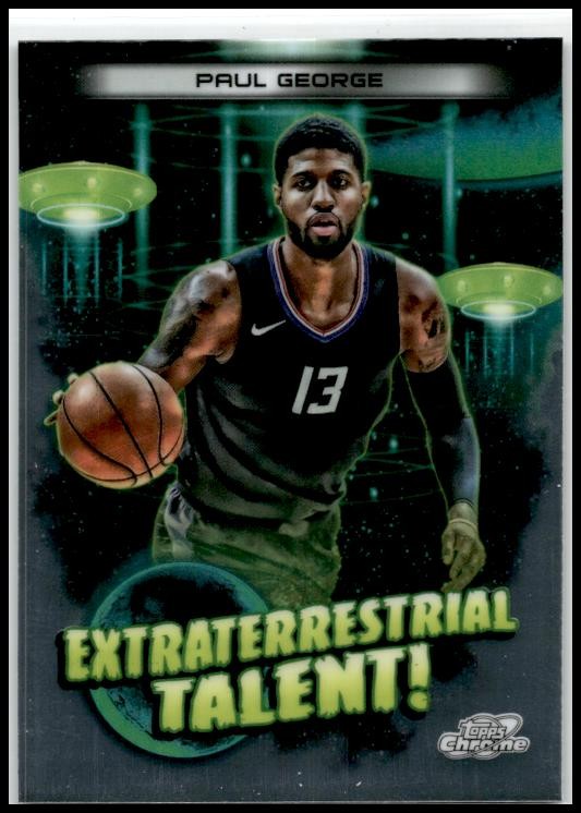 2023-24 Topps Chrome Cosmic Extraterrestrial Talent #ET-15 Paul George Clippers