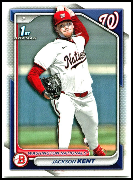 2024 Bowman Draft #BD-174 Jackson Kent Washington Nationals