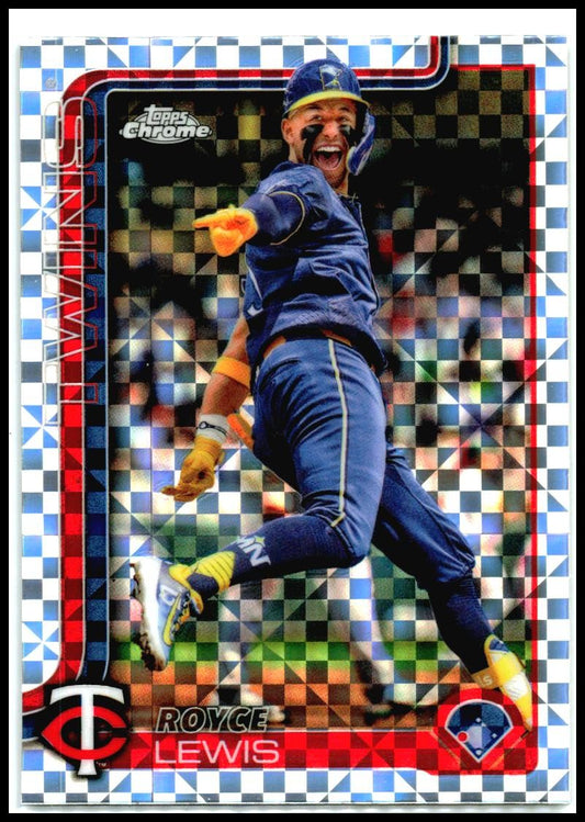 2025 Topps Chrome X-Fractors #254 Royce Lewis Minnesota Twins