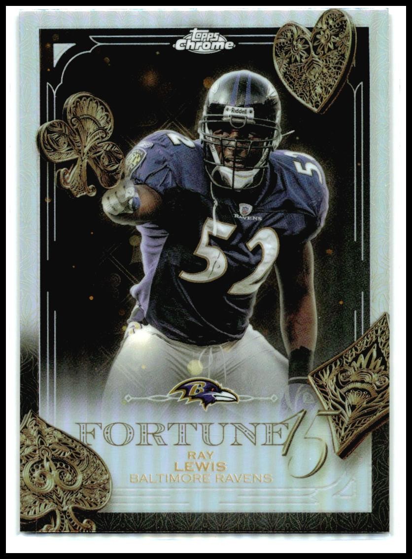 2025 Topps Chrome Refractor Fortune 15 #F1531 Ray Lewis